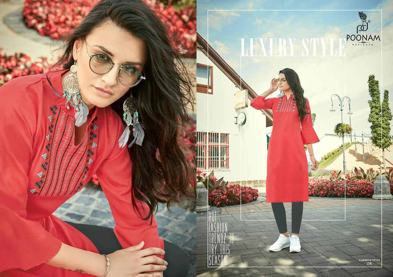 Poonam Designer Diva Nx Vol-2 Soft Cotton Kurti Poonam Designer Diva Nx Vol-2 Soft Cotton Kurti